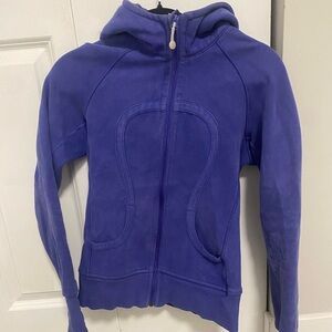 Purple Lululemon scuba jacket